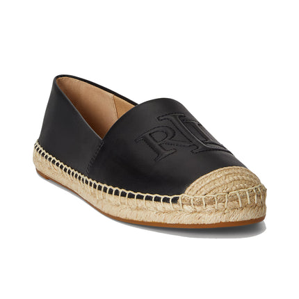 Polo Ralph Lauren Women's Cameryn Nappa Leather Espadrille Black