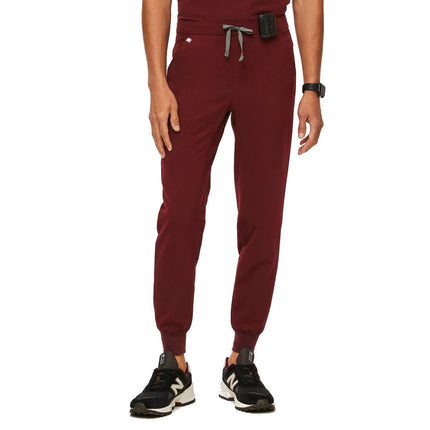 FIGS Men's Tansen Jogger Scrub Pants Burgundy