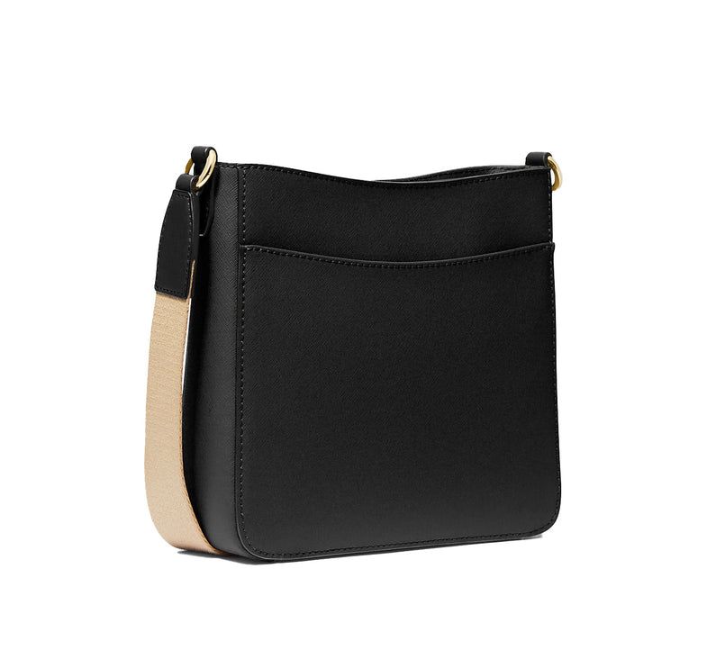 Michael Kors Women's Jet Set Travel Small Messenger Bag Black/Gold