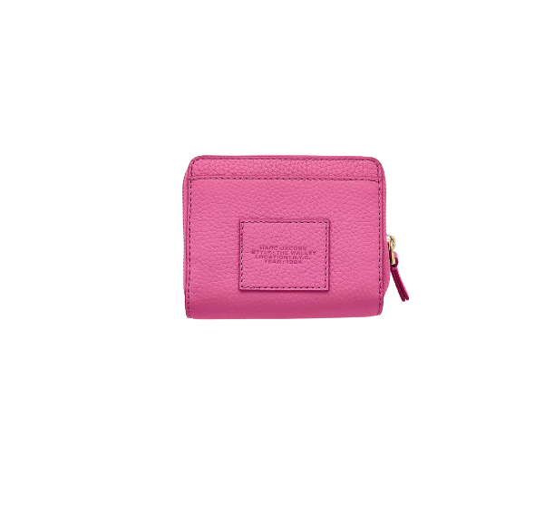 Marc Jacobs Women's The Leather Mini Compact Wallet Bow Pink