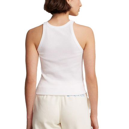 Polo Ralph Lauren Women's Ribbed Cotton Tank Top White
