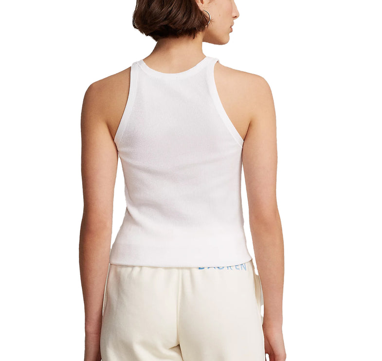 Polo Ralph Lauren Women's Ribbed Cotton Tank Top White