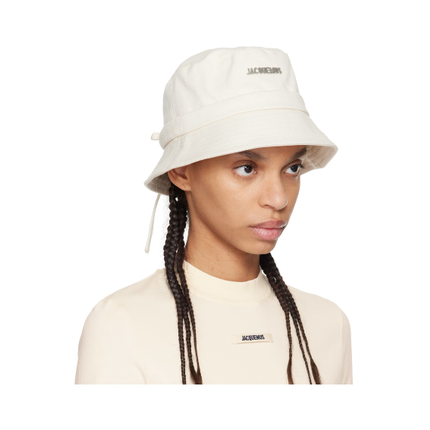 Jacquemus Unisex The Gadjo Bucket Hat Off White