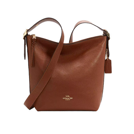 Coach Women's Val Duffle Gold/Redwood