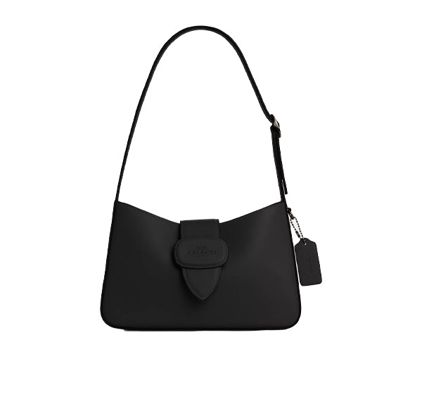 Coach Women's Eliza Shoulder Bag With Leather Covered Closure Gunmetal/Black