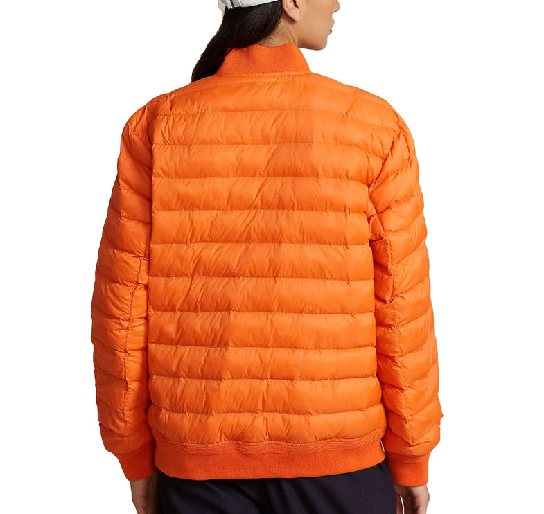 Polo Ralph Lauren Women's Insulated Bomber Jacket Optic Orange