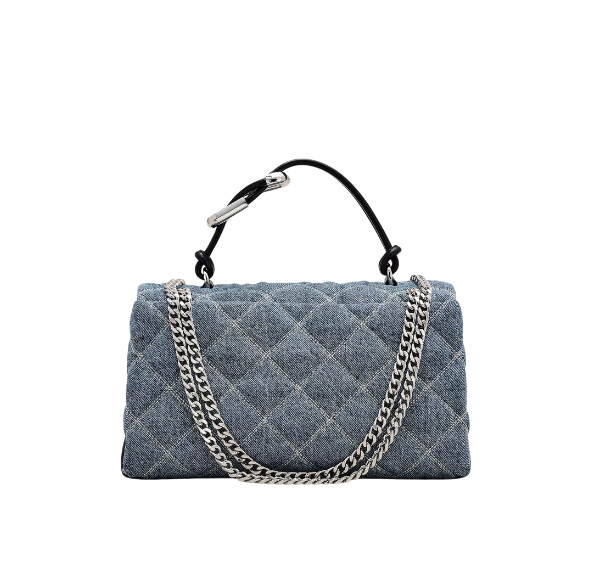 Marc Jacobs Women's The Quilted Denim Dual Convertible Shoulder Bag Denim