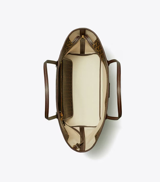 Tory Burch Women's Ever-Ready Zip Tote Walnut