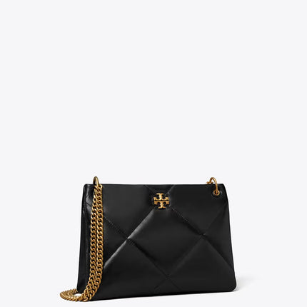 Tory Burch Women's Small Kira Diamond Quilt Shoulder Bag Black