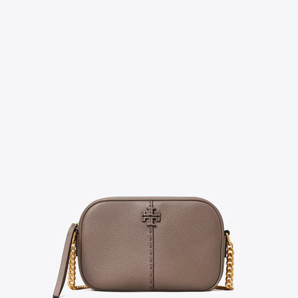 Tory Burch Women's McGraw Camera Bag Silver Maple