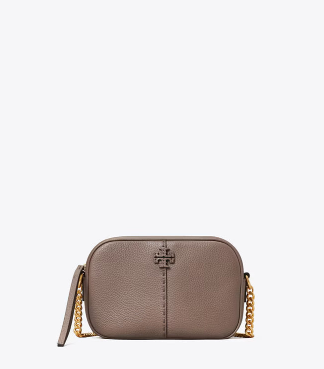 Tory Burch Women's McGraw Camera Bag Silver Maple