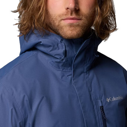 Columbia Men's Hikebound II Rain Jacket Dark Mountain/Collegiate Navy
