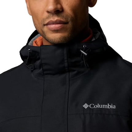 Columbia Men's Landroamer Fleece Lined Rain Jacket Black
