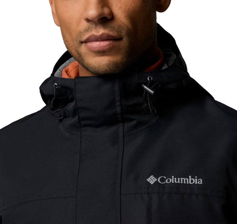 Columbia Men's Landroamer Fleece Lined Rain Jacket Black