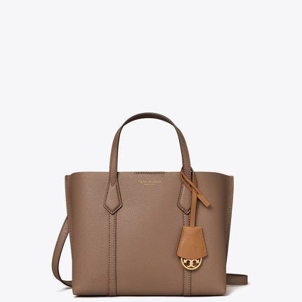 Tory Burch Women's Small Perry Triple-Compartment Tote CLAM SHELL