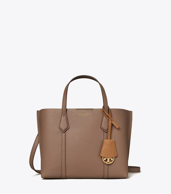 Tory Burch Women's Small Perry Triple-Compartment Tote CLAM SHELL