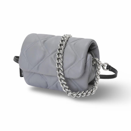 Marc Jacobs Women's Small Quilted Pillow Bag Rock Grey