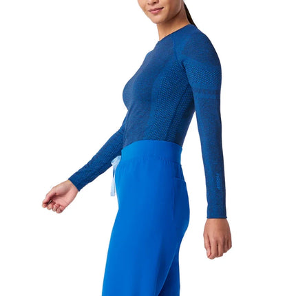 FIGS Women's Salta Seamless Longsleeve Underscrub Royal Blue
