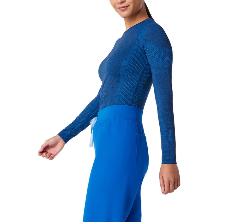 FIGS Women's Salta Seamless Longsleeve Underscrub Royal Blue