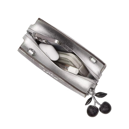 Coach Women's Gia Crossbody Bag In Signature Canvas Silver