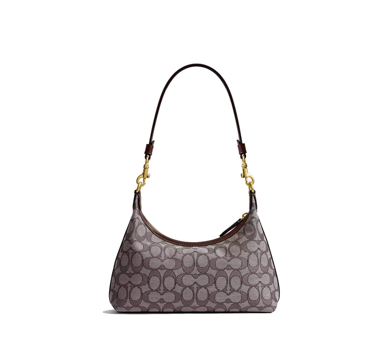 Coach Women's Juliet Shoulder Bag 25 In Signature Jacquard Brass/Oak Maple