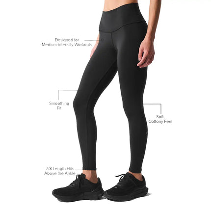 alo Women's 7/8 High-Waist Airbrush Legging Black