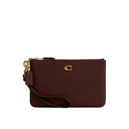Coach Women's Essential Small Wristlet Brass/Maple