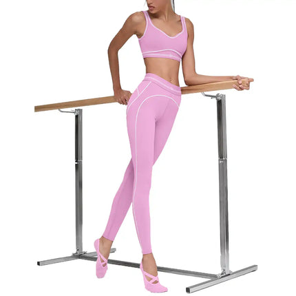 alo Women's Airbrush High-Waist 7/8 Heart Throb Legging Candy Heart Pink/White