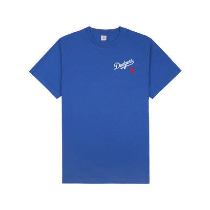 Sporty & Rich Women's Dodgers Serif T-Shirt Team Blue/White