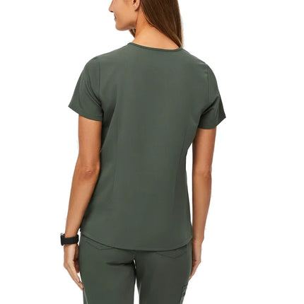 FIGS Women's Catarina One Pocket Scrub Top Moss