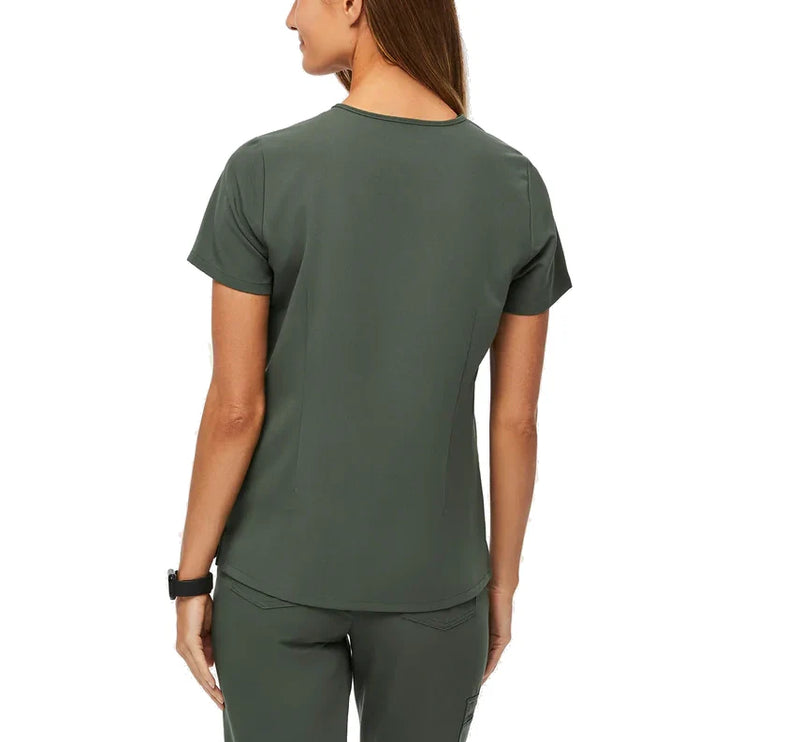 FIGS Women's Catarina One Pocket Scrub Top Moss