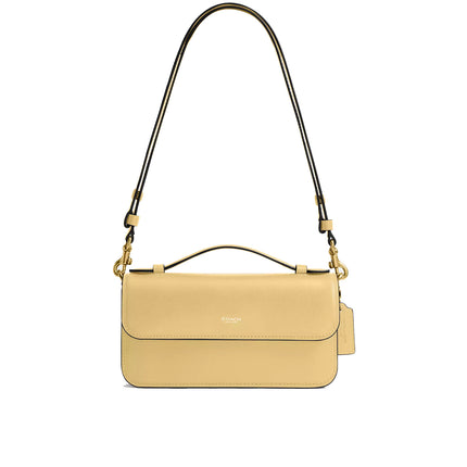 Coach Women's New York Elora Top Handle Crossbody Bag Brass/Vanilla
