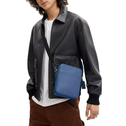 Coach Unisex Sullivan Crossbody Bag Silver/Light Denim