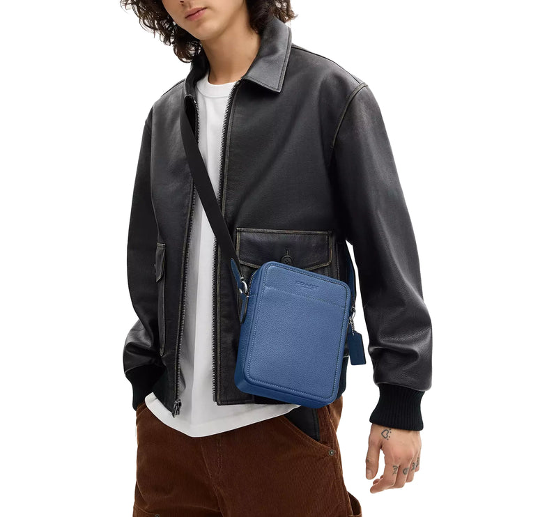 Coach Unisex Sullivan Crossbody Bag Silver/Light Denim