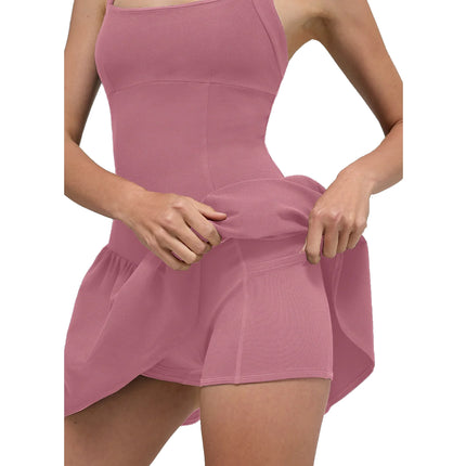 alo Women's Alosoft Break Point Tennis Dress Pink Wild Rose