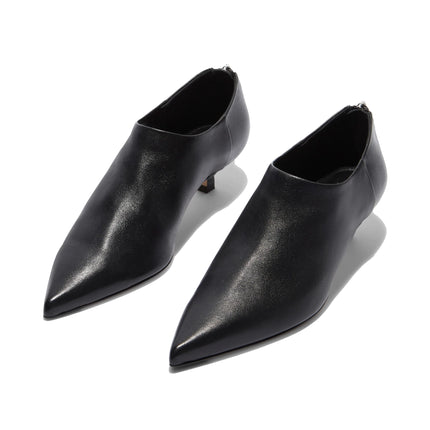 AEYDE Women's Virun Pointed Sock Boots Black Nappa