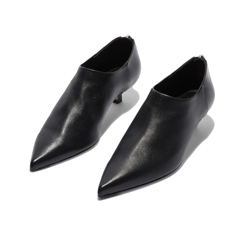 AEYDE Women's Virun Pointed Sock Boots Black Nappa
