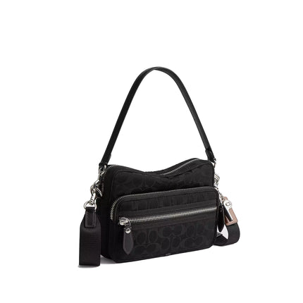 Coach Unisex Dakota Crossbody Bag In Signature Nylon Black
