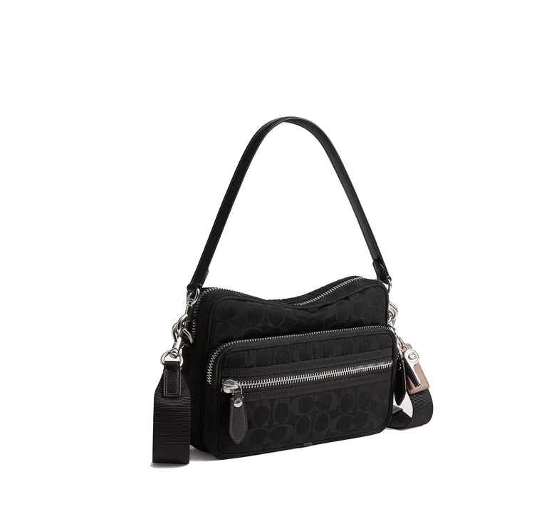 Coach Unisex Dakota Crossbody Bag In Signature Nylon Black