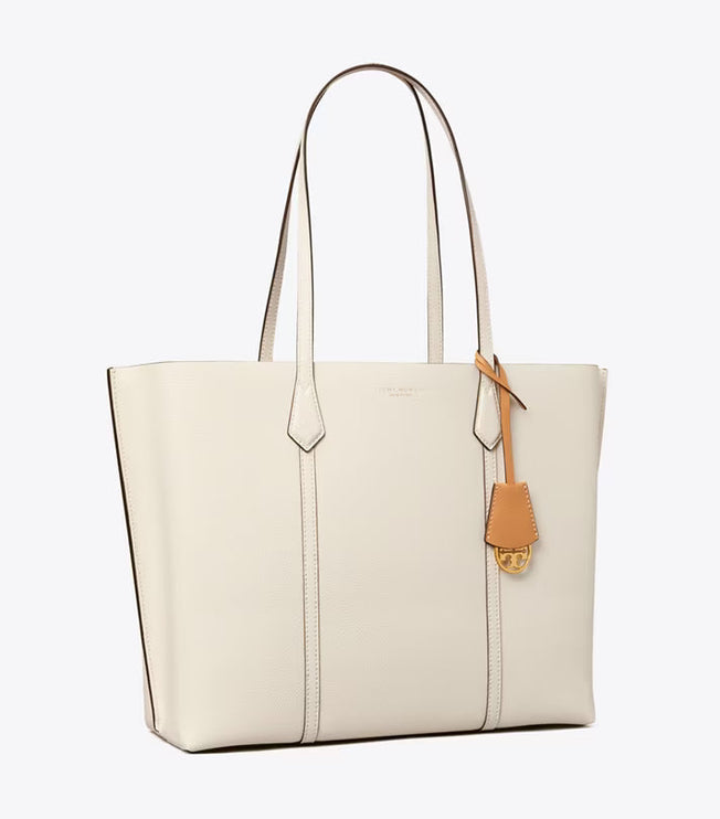 Tory Burch Women's Perry Triple-Compartment Tote NEW IVORY