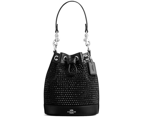 Coach Women's Mini Bucket Bag Silver/Black