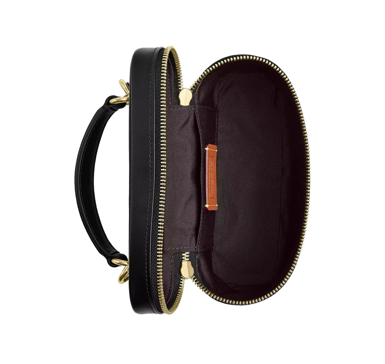 Coach Women's Rainer Crossbody Bag 18 In Signature Canvas Gold/Walnut/Black