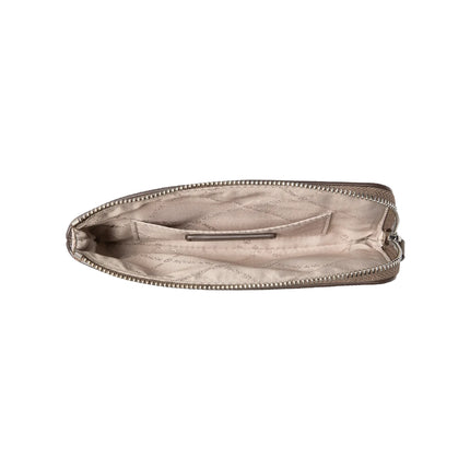 Michael Kors Women's Jet Set Travel Small Signature Logo Wristlet Mushroom