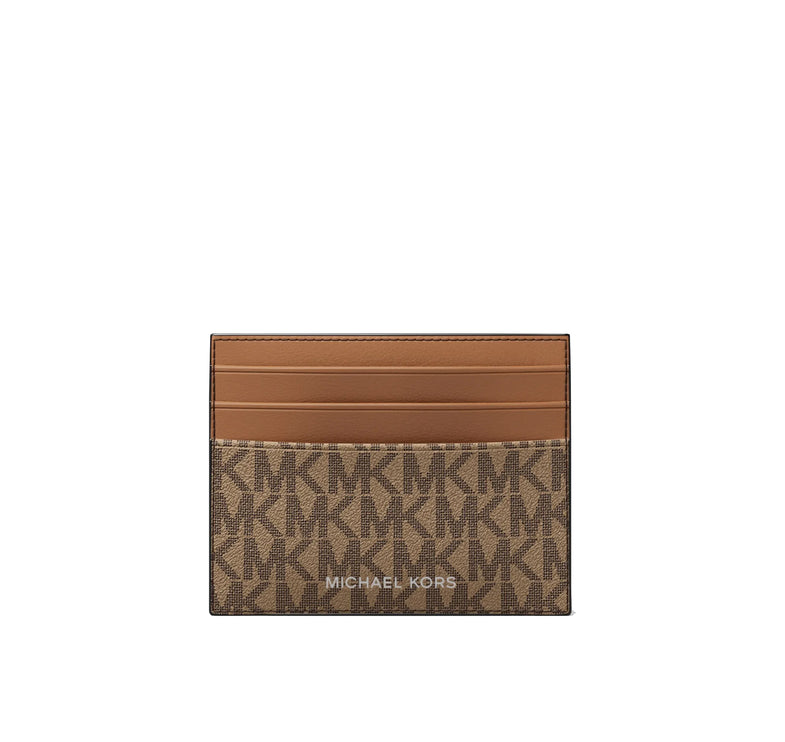 Michael Kors Men's Cooper Signature Logo Card Case Camel