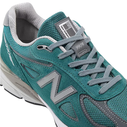 New Balance Made in USA 990v4 Vintage Teal with Grey and White U990OV4