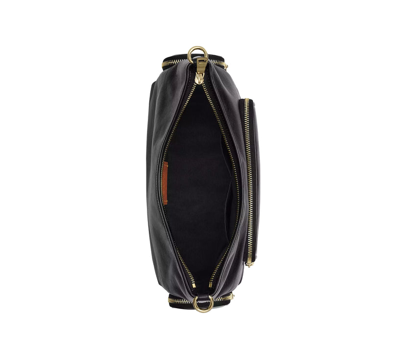 Coach Women's Laurel Shoulder Bag With Pockets Gold/Black