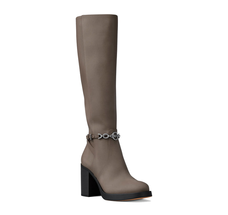 Michael Kors Women's Kacey Polyester Microsuede Boot Mushroom