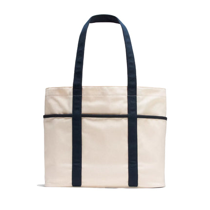 lululemon Unisex Daily Multi-Pocket Canvas Tote Bag 20L Collegiate Natural/True Navy