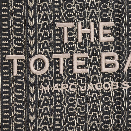 Marc Jacobs Women's The Monogram Jacquard Small Tote Bag Black