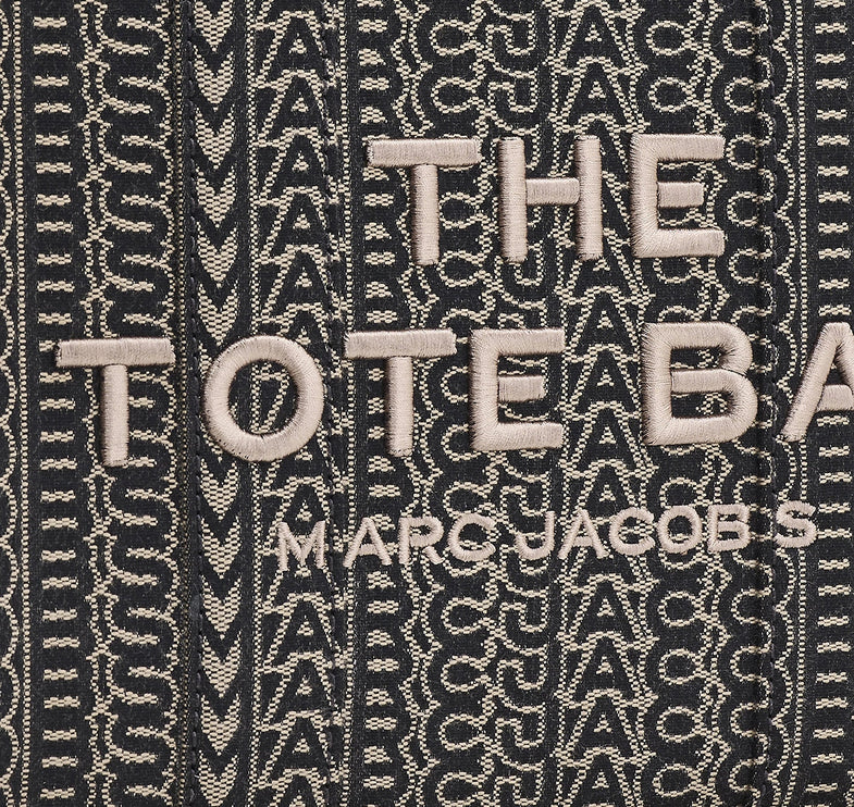 Marc Jacobs Women's The Monogram Jacquard Small Tote Bag Black